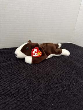 Ty Beanie Baby Bruno the Bull Terrier Dog 1997 With Tags